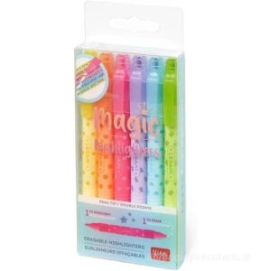 6 EVIDENZIATORI CANCELLABILI - AFTER RAI MAGIC HIGHLIGHTERS