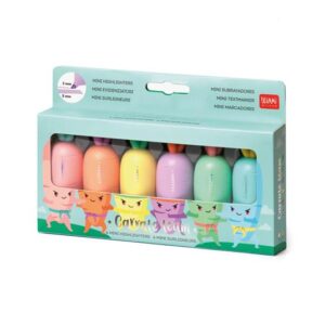SET DI 6 MINI EVIDENZIATORI - CARROT CARRATE TEAM