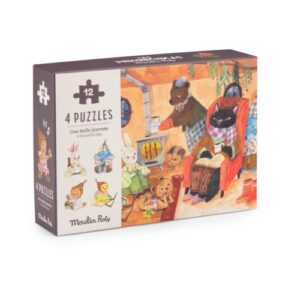 4 MINI PUZZLE "BELLA GIORNATA" (4x12 PEZ LES MINOUCHKAS