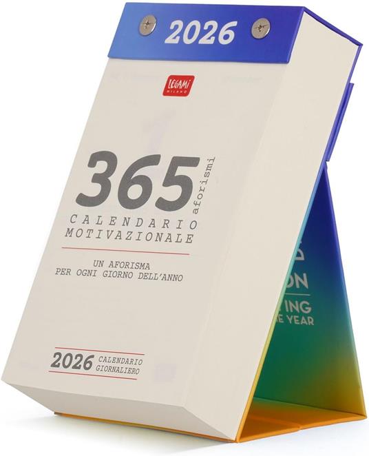 CALENDARIO DA TAVOLO GIORNALIERO DAILY DESK CALENDAR 2026
