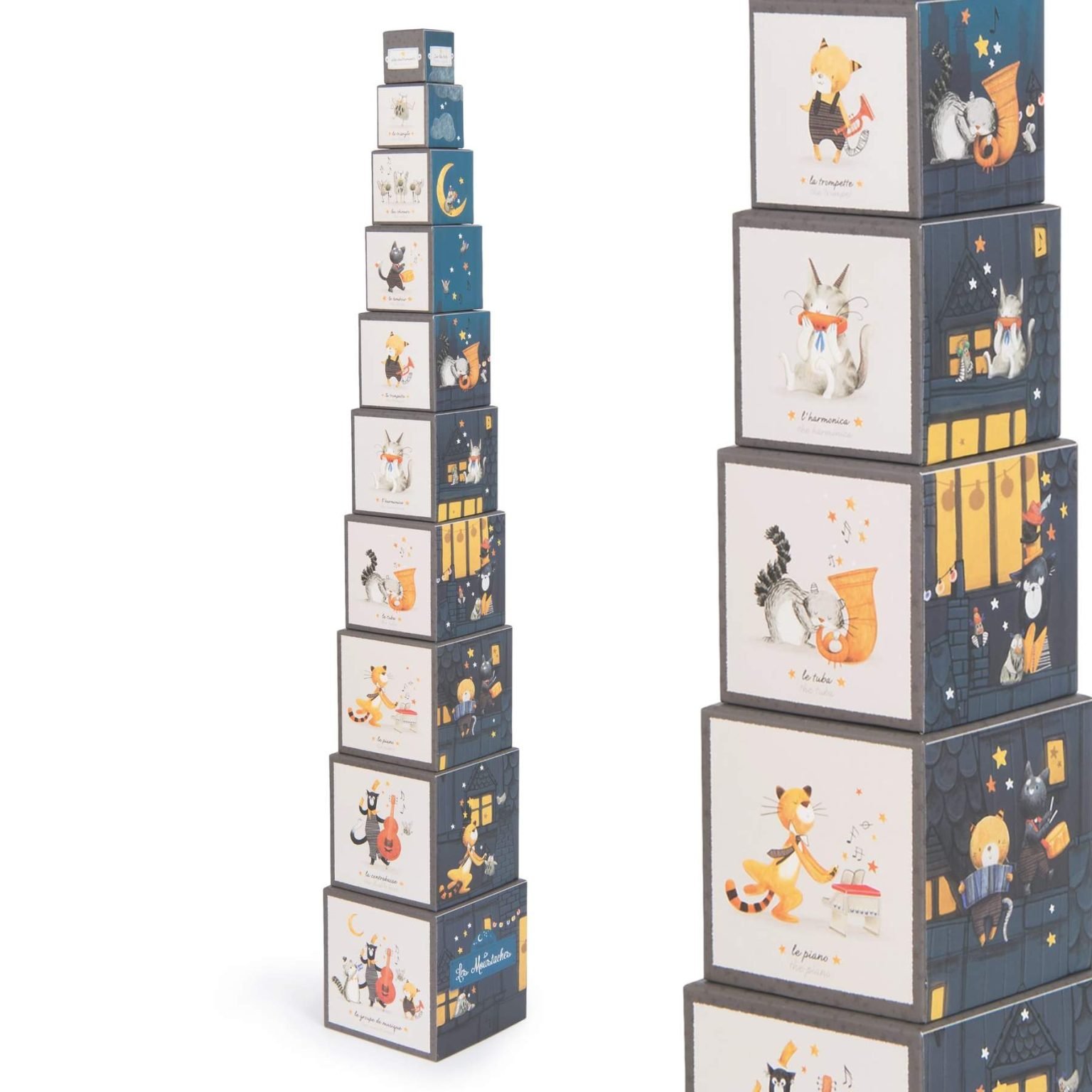 CUBETTI IMPILABILI LES MOUSTACHES