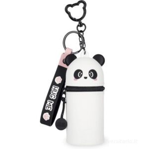 MINI KAWAII - PANDA PORTAMONETE CON PORTACHIAVI