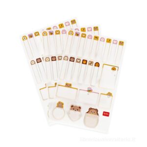 SET DI 66 ETICHETTE ADESIVE - TEDDY BEAR MY NAME IS...