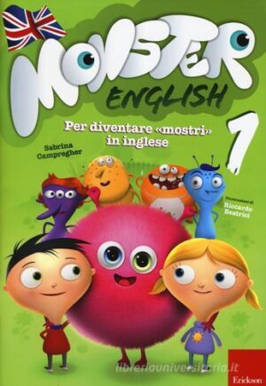 MONSTER ENGLISH 1 CON ADESIVI