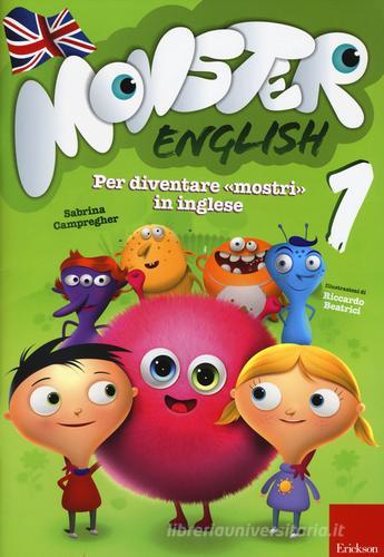 MONSTER ENGLISH 1 CON ADESIVI