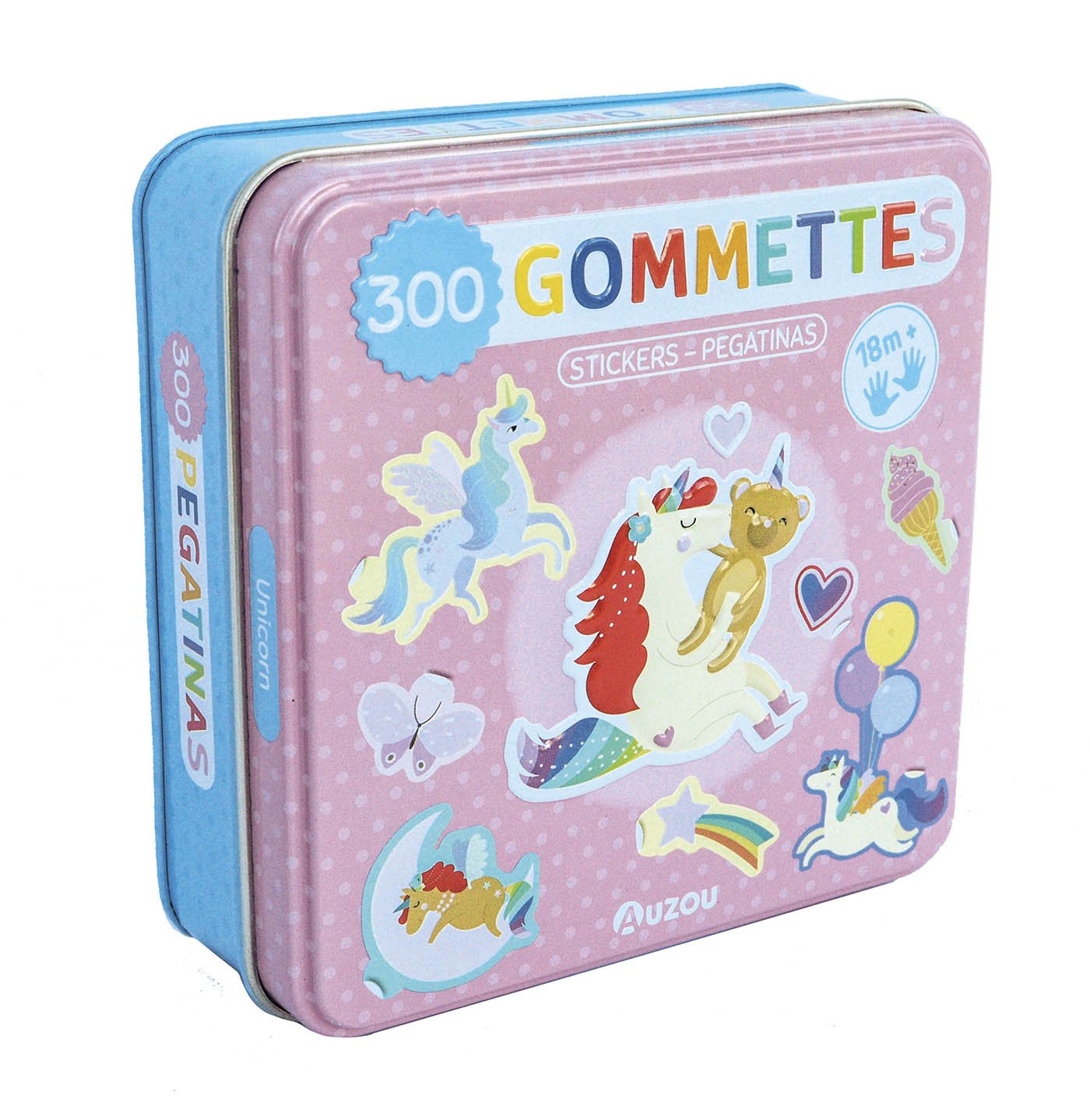 300 BABY ADESIVI LATTA - UNICORNI