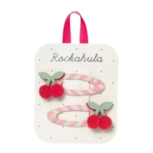 CILIEGIE MOLLETTE CHERRY KISS STRIPY CLIPS