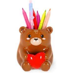 PORTA PENNE IN CERAMICA - TEDDY BEAR DESK FRIENDS
