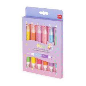 SET 6 EVIDENZIATORI DOPPIA PUNTA KITTY MEOW