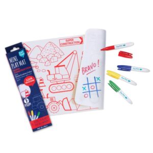 MINI TAPPETO SILICONE COSTRUZIONI CON 4 PENNARELLI