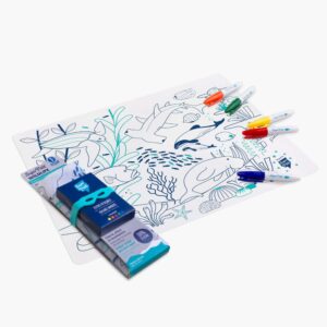 KIT TAPPETO SILICONE WILDLIFE CORAL CON 5 PENNARELLI