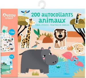 200 ADESIVI - ANIMALI DEL MONDO