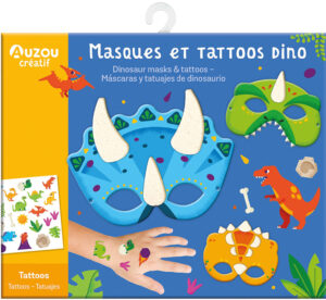 MASCHERE DINOSAURI CON TATUAGGI